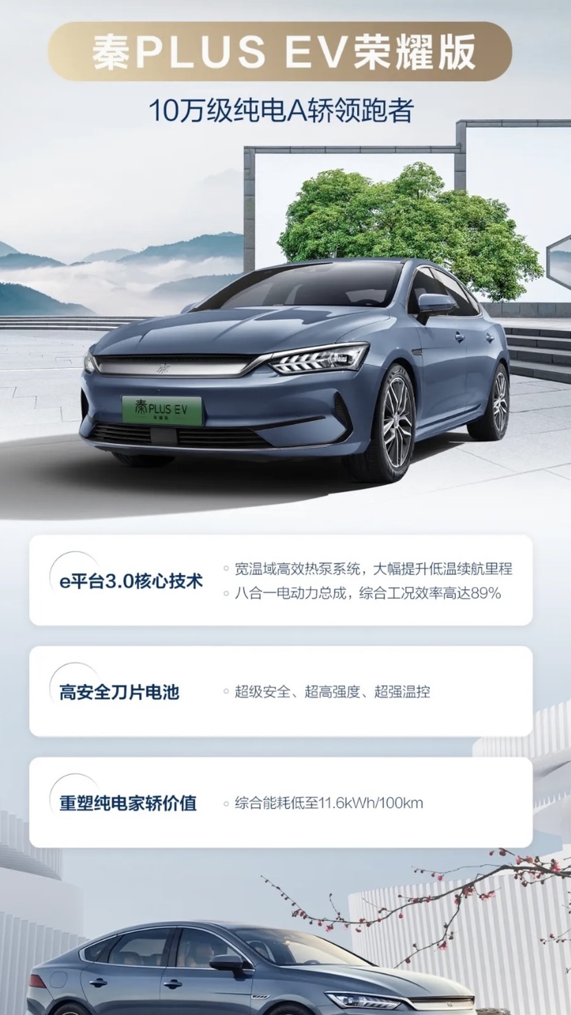秦PLUS荣耀版上市,7.98万元的起售价,合资燃油如何竞争
