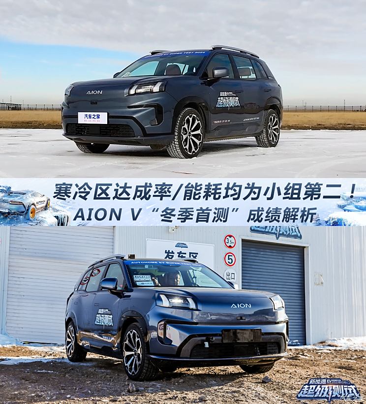 寒冷区达成率/能耗均为小组第二！埃安AION V“冬季首测”成绩寒冷区达成率/能耗均为小组第二！埃安AION V“冬季首测”成绩