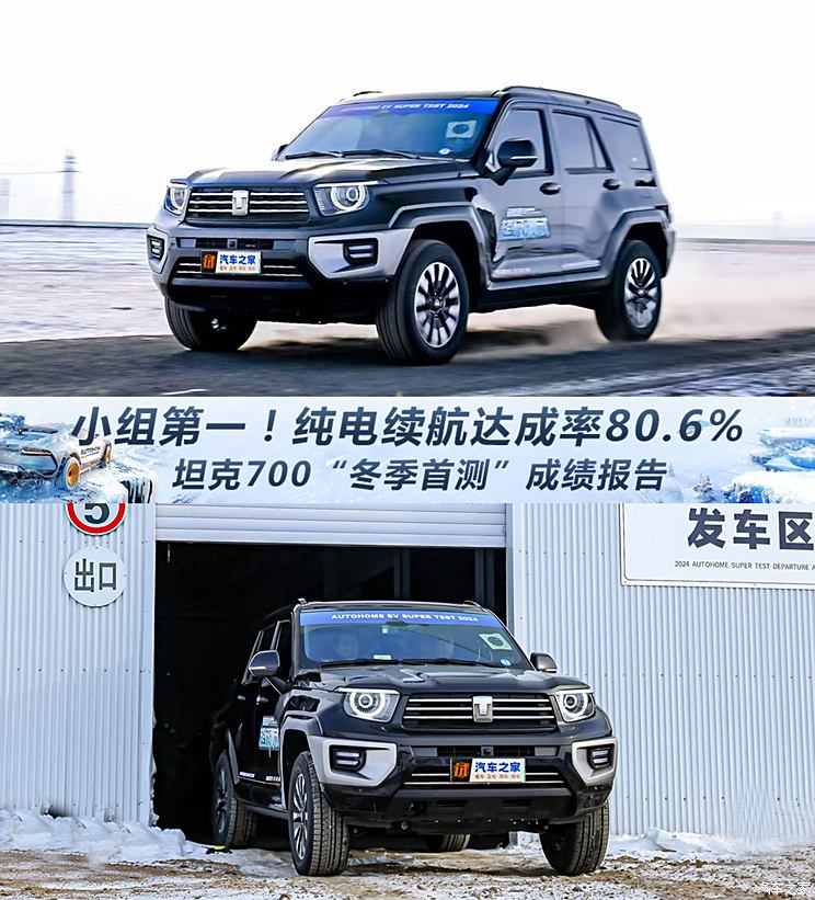 小组第一！纯电续航达成率80.6% 坦克700“冬季首测”成绩报告小组第一！纯电续航达成率80.6% 坦克700“冬季首测”成绩报告